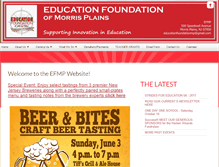 Tablet Screenshot of educationfoundationmp.com